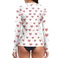 thumbnail image 2 of joogoo Womens UPF 50+ Sun Shirts Cute Hearts Long Sleeve UV Protection Rash Guard Tops L, 2 of 7