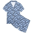thumbnail image 3 of MIASHUI Pyjama Boutonné 2 Pcs Garçon Fille Imprimé de Pâques pour Enfants, Bleu Clair, 4-5 Ans, 3 of 5