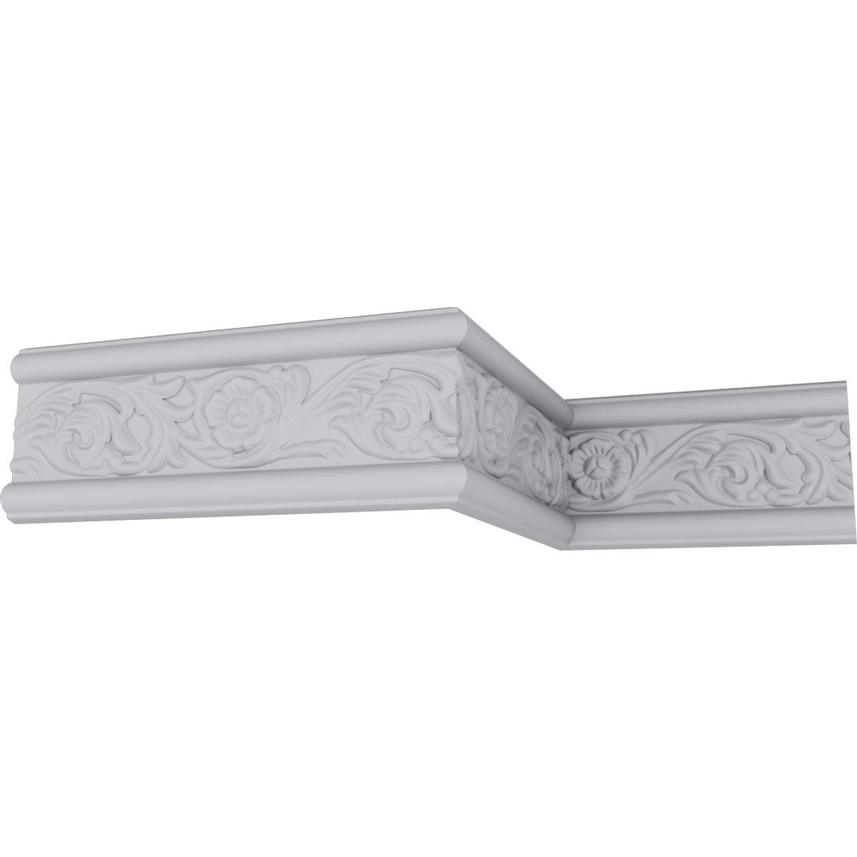 3 1/8"H x 1/2"P x 94 1/2"L Emery Floral Chair Rail