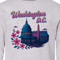 thumbnail image 4 of Inktastic Washington D.c. Skyline Cherry Blossoms Long Sleeve Youth T-Shirt, 4 of 5