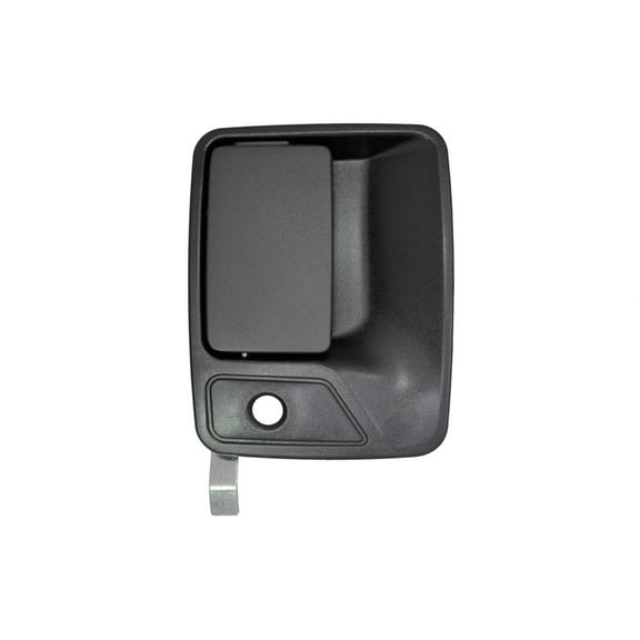 PT Auto Warehouse FO-3523ZA-FR - Outer Exterior Outside Door Handle, Textured Black - Metal Lever, Passenger Side Front Fits select: 1999-2014 FORD F250, 1999-2014 FORD F350