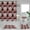 Red Plaid Patchwork, variant on 4PCS Black Deer Shower Curtain Set, Elk Moose Pine Tree Woodland Animal Hunting Lodge Cabin Country Rustic Farmhouse Bathroom Decor, Waterproof Fabric Shower Curtain, Non-slip Bath Mat
