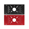 thumbnail image 3 of Router Lift with Fixed Base-Router Insert Plate-Woodworking Universal Router Lift Base for 65mm Dia Router Motor-Red, 3 of 8