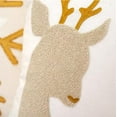 thumbnail image 3 of Fennco Styles Reindeer Embroidered White Throw Pillow 18" X 18" – Cozy Decorative Filled Accent Pillow for Winter Holidays, Sofa, Couch, or Bed, 3 of 3
