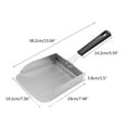 thumbnail image 4 of UNTERING Large Smash Burgers Spatulas Stainless Steel Griddled Scraper Tool Food Movered Shovel Grills BBQ Fried Food Movered Gri, 4 of 7