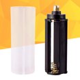 thumbnail image 3 of EeaseCA 2 Pcs Black Plastical Metal AAA Battery Holder Box Case Cylindrical Type For 18650 Flashlight, 3 of 7