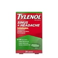 thumbnail image 2 of Tylenol Sinus + Headache Daytime Non-Drowsy Relief Caplets, Acetaminophen 325mg, Nasal Decongestant for Sinus Pressure, Headache & Nasal Congestion Relief, 24 ct, 2 of 3