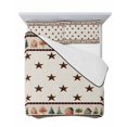 thumbnail image 7 of Quilts King Size Bedding Set, Farmhouse Country Lightweight Quilted Comforter, Vintage Rustic Cabins Stars Tree on Linen Soft Bedspread Coverlet with Pillow Covers for All Season, 96" x 106", 7 of 7