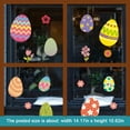 thumbnail image 4 of Easter Decorations Window Clings Bunny Eggs Chicks Flowers Carrot Happy Easter Decals Decor for Glass Windows Home Office School Kindergarten 4 Sheets Party Supplies, 4 of 10