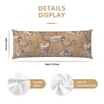 thumbnail image 2 of KLL Ultra Soft Microfiber Body Pillow Cover/Pillowcases 20"x54" with Hidden Zipper Closure-Cactus Alpaca, 2 of 5