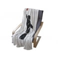 thumbnail image 4 of Youth Soft Flannel Fleece Blanket, Freehand Drawing Style Basketball Player Jumping Athlete Training Artwork, Cozy Plush for Indoor and Outdoor Use, 70" x 90", Cinnamon Black White, by Ambesonne, 4 of 6