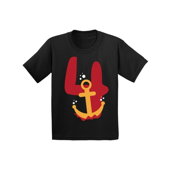 4 Years Old Kids Outfit Anchor Four 2T Shirts 3T Clothes 4 Years Old Baby Boy Outfit Anchor 4-5T Tshirt Toddler Shirts for 4 Years Old Baby Girl