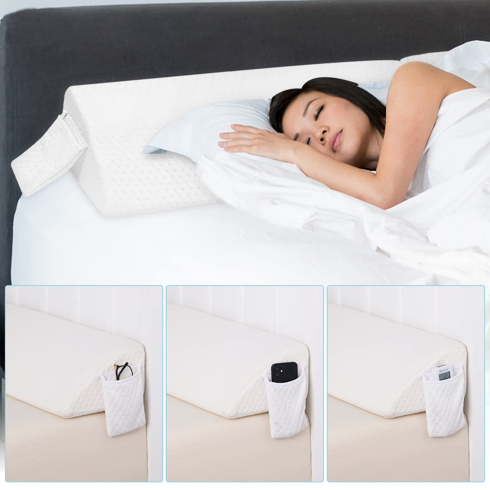 Bed Wedge Pillow For Headboard Mattress Filler Between - Temu