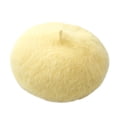 thumbnail image 1 of Sonducket Gorros de piel de boina, sombrero clásico de estilo coreano, tocado romántico de otoño, ropa de fiesta, suministros de ropa para mujeres y Sombreros amarillo Sonducket AP010201-01B, 1 of 6