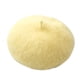 thumbnail image 1 of Sonducket Gorros de piel de boina, sombrero clásico de estilo coreano, tocado romántico de otoño, ropa de fiesta, suministros de ropa para mujeres y Sombreros amarillo Sonducket AP010201-01B, 1 of 6