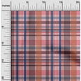 thumbnail image 1 of oneOone Viscose Jersey Fabric Madras Check Printed Craft Fabric BTY 60 Inch Wide, 1 of 4