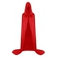 thumbnail image 2 of Capa unisex para mujer, larga, con capucha, para cosplay, Halloween, color liso, 2 of 6