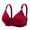 Wine, variant on Gyexs Women Front Closure Buckle Lace Trim Wireless Seamless Adjustable Yoga Sleep Support Bra Bras for Women, , Size 48