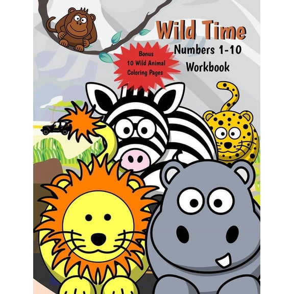 Wild Time Numbers 1-10 Workbook, (Paperback)