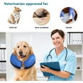 Inflatable Dog Cone Collar (L Size), Soft Blowup Protective Recovery