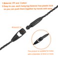 thumbnail image 3 of Uxcell Cotton Hang Tag String Snap Lock Price Tag Fastener Ties 100 Pcs Black 9.8 in, 3 of 7