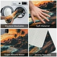 thumbnail image 3 of Pofeuu Serene Ocean Sunset Print Flannel Doormats Rug16"x24"Rug Washable Doormats Indoor Outdoor Rugs for Layered Front Door Mats, Porch, Kitchen, Entryway, 3 of 7