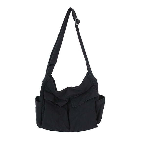 LXCFZAZC Lotpreco Canvas Messenger Bag Large Hobo Crossbody Bag with Multiple Pockets Canvas Shoulder Tote Bag for Women and Men