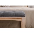 thumbnail image 4 of Diamond Tufted Upholstered Bench Ottoman, Luxury Living Room Footrest & Dining Bench, 4 of 8