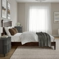thumbnail image 3 of Becket Full Wood Low Profile Platform Bed in Walnut, 3 of 13