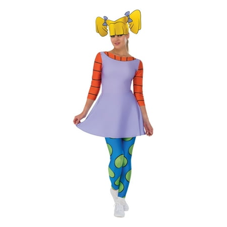 Angelica Rugrats Women Costume (Rugrats Angelica Nose Best)