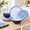 Blue Grid Stripes, variant on 12-piece Dinnerware - Sunflower Bird Plates And Set