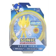 Sonic Collectible Super Sonic The Hedgehog Action Figures, Plastic Yellow, 4