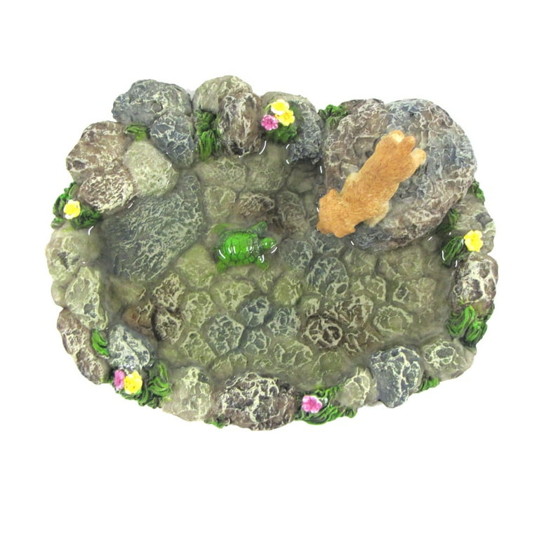 Miniature Stone Pond Turtle Dog Fairy Garden Ornament Dollhouse Decor Accessory Miniature Stone Pond Turtle Dog Fairy Garden Ornament Dollhouse Decor Accessory