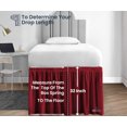 thumbnail image 5 of SGI Bedding Dorm Room Bed Skirt | Twin XL 32" Ruffled Microfiber Bed Skirt | Fade Resistant, Wrinkle Free, Anti-static, Decorative, Extra Storage Space, Clutter-Free | Burgundy, 5 of 8