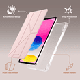 thumbnail image 5 of GKABXY Case Compatible with iPad (A16) 11th Generation 11 Inch 2025, iPad 10th Generation 10.9 Inch 2022, Tri-Fold Y-Fold Stand Case, Smart Cover Auto Wake/Sleep, Touch ID Compatible, Pink, 5 of 9
