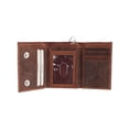 thumbnail image 4 of CTM  RFID Trifold Leather Biker Wallet with Silver Chain (Men), 4 of 6