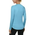 thumbnail image 2 of Women's Long Sleeve UV Sun Shirts UPF 50+ Workout Swim Rash Guard Tops, 2 of 5