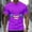 Purple, variant on Men's Funny Elderly T-shirt Short Sleeved T-shirt Round Neck Shirt Casual Daily Street Top Men's Top