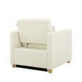 thumbnail image 5 of Serta Carly Scandinavian Style Convertible Chair, Ivory Fabric, 5 of 7