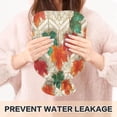 thumbnail image 5 of 2L Hot Water Bottle with Soft Velvet Cover PVC Hot Water Bag for Pain Relief Long-Lasting Warmth Green and Red Maple Leaves, 5 of 8
