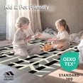 thumbnail image 4 of ODIKA 2'x3' Machine Washable Non-Slip Area Rug, Elegant Black & Beige Geometric High Traffic Rug, Beige, 51266, 4 of 5