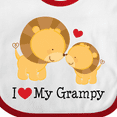 thumbnail image 4 of Inktastic I Love My Grampy Grandkids Boys or Girls Baby Bib, 4 of 4