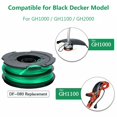 thumbnail image 4 of LOVEVER 5Pcs Grass Trimmer Replacement Dual Line Spools for Black Decker DF-080-BKP, 4 of 6