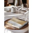 thumbnail image 6 of Brown Geometric Cloth Napkins Set of 4 Reusable Dinner Napkins, Watercolor Ombre Modern Abstract Art Cocktail Napkin Washable Table Napkins for Wedding/Holiday Party/Baby Shower 20"x20", 6 of 7