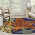 thumbnail image 5 of Nourison Aloha Indoor/Outdoor Blue Multicolor 7’10” x Round Area Rug (8 Round), 5 of 9