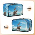 thumbnail image 3 of Picia Elephant Giraffe Print 2 Slice Toaster Cover , Toaster Protector Dustproof Kitchen Appliance Cover, Kitchen Appliance Dustproof Protector, 3 of 7
