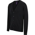 thumbnail image 5 of Henbury Mens V Neck Button Fine Knit Cardigan, 5 of 5