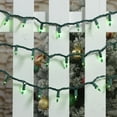 thumbnail image 3 of Holiday Time 100-Count Green Incandescent Mini Christmas Lights, with Green Wire, 19.2', 3 of 5