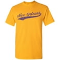 thumbnail image 6 of UGP Campus Apparel New Orleans City Baseball Script Basic Cotton T-Shirt - Medium - Gold, 6 of 6
