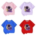 thumbnail image 1 of Camisetas del juego de Critters sonrientes para niños, Top de manga corta de algodón, ropa deportiva informal, regalos de cumpleaños, 1 of 5